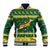 South Africa Christmas Rugby Baseball Jacket Springboks Geseende Kersfees - Wonder Print Shop