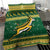 South Africa Christmas Rugby Bedding Set Springboks Geseende Kersfees - Wonder Print Shop