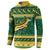 South Africa Christmas Rugby Button Sweatshirt Springboks Geseende Kersfees - Wonder Print Shop