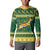 South Africa Christmas Rugby Button Sweatshirt Springboks Geseende Kersfees - Wonder Print Shop