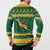 South Africa Christmas Rugby Button Sweatshirt Springboks Geseende Kersfees - Wonder Print Shop