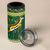 South Africa Christmas Rugby 4 in 1 Can Cooler Tumbler Springboks Geseende Kersfees - Wonder Print Shop