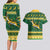 South Africa Christmas Rugby Couples Matching Long Sleeve Bodycon Dress and Hawaiian Shirt Springboks Geseende Kersfees - Wonder Print Shop