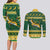 South Africa Christmas Rugby Couples Matching Long Sleeve Bodycon Dress and Long Sleeve Button Shirt Springboks Geseende Kersfees - Wonder Print Shop