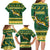 South Africa Christmas Rugby Family Matching Long Sleeve Bodycon Dress and Hawaiian Shirt Springboks Geseende Kersfees - Wonder Print Shop