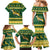 South Africa Christmas Rugby Family Matching Mermaid Dress and Hawaiian Shirt Springboks Geseende Kersfees - Wonder Print Shop