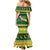 South Africa Christmas Rugby Family Matching Mermaid Dress and Hawaiian Shirt Springboks Geseende Kersfees - Wonder Print Shop