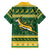 South Africa Christmas Rugby Family Matching Off Shoulder Maxi Dress and Hawaiian Shirt Springboks Geseende Kersfees - Wonder Print Shop