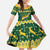 South Africa Christmas Rugby Family Matching Summer Maxi Dress and Hawaiian Shirt Springboks Geseende Kersfees - Wonder Print Shop