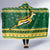 South Africa Christmas Rugby Hooded Blanket Springboks Geseende Kersfees