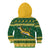 South Africa Christmas Rugby Kid Hoodie Springboks Geseende Kersfees - Wonder Print Shop