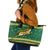 South Africa Christmas Rugby Leather Tote Bag Springboks Geseende Kersfees - Wonder Print Shop