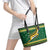 South Africa Christmas Rugby Leather Tote Bag Springboks Geseende Kersfees - Wonder Print Shop