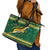 South Africa Christmas Rugby Leather Tote Bag Springboks Geseende Kersfees - Wonder Print Shop