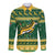 South Africa Christmas Rugby Long Sleeve Button Shirt Springboks Geseende Kersfees - Wonder Print Shop