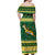 South Africa Christmas Rugby Off Shoulder Maxi Dress Springboks Geseende Kersfees - Wonder Print Shop