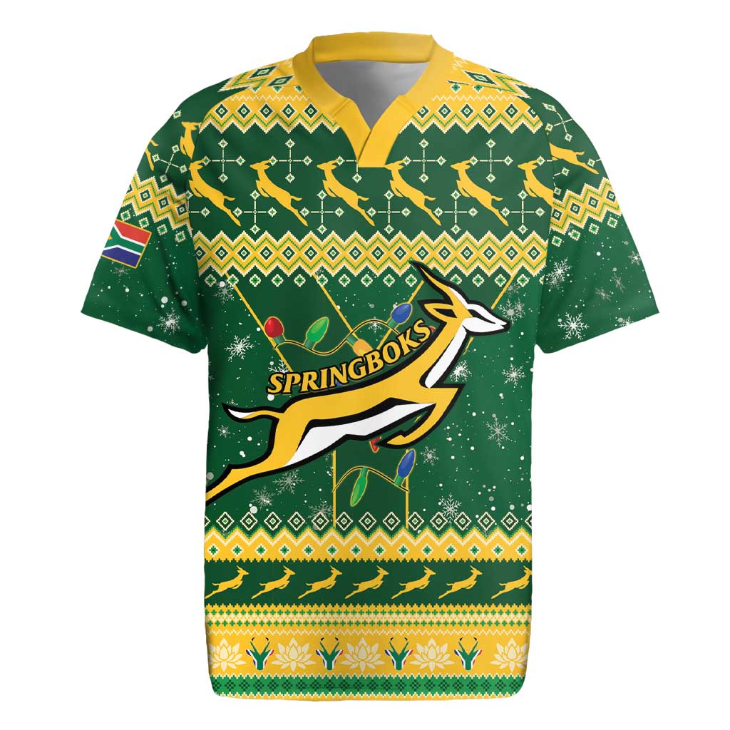 South Africa Christmas Rugby Rugby Jersey Springboks Geseende Kersfees