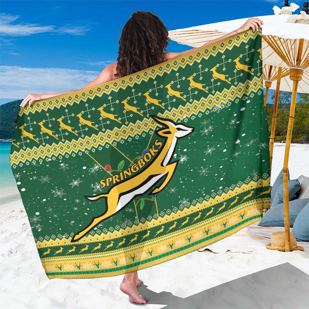 South Africa Christmas Rugby Sarong Springboks Geseende Kersfees