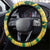 South Africa Christmas Rugby Steering Wheel Cover Springboks Geseende Kersfees - Wonder Print Shop