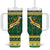 South Africa Christmas Rugby Tumbler With Handle Springboks Geseende Kersfees