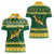 South Africa Christmas Rugby Women Polo Shirt Springboks Geseende Kersfees