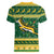 South Africa Christmas Rugby Women V-Neck T-Shirt Springboks Geseende Kersfees