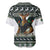 South Africa Christmas Rugby Baseball Jersey Springboks Mascot Mix African Pattern - Wonder Print Shop