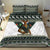 South Africa Christmas Rugby Bedding Set Springboks Mascot Mix African Pattern - Wonder Print Shop