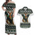 South Africa Christmas Rugby Couples Matching Off Shoulder Maxi Dress and Hawaiian Shirt Springboks Mascot Mix African Pattern - Wonder Print Shop