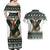 South Africa Christmas Rugby Couples Matching Off Shoulder Maxi Dress and Hawaiian Shirt Springboks Mascot Mix African Pattern - Wonder Print Shop