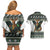 South Africa Christmas Rugby Couples Matching Off Shoulder Short Dress and Hawaiian Shirt Springboks Mascot Mix African Pattern - Wonder Print Shop