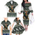 South Africa Christmas Rugby Family Matching Off The Shoulder Long Sleeve Dress and Hawaiian Shirt Springboks Mascot Mix African Pattern - Wonder Print Shop