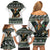 South Africa Christmas Rugby Family Matching Off Shoulder Short Dress and Hawaiian Shirt Springboks Mascot Mix African Pattern - Wonder Print Shop