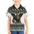 South Africa Christmas Rugby Family Matching Puletasi and Hawaiian Shirt Springboks Mascot Mix African Pattern - Wonder Print Shop