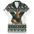 South Africa Christmas Rugby Family Matching Short Sleeve Bodycon Dress and Hawaiian Shirt Springboks Mascot Mix African Pattern - Wonder Print Shop