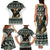 South Africa Christmas Rugby Family Matching Tank Maxi Dress and Hawaiian Shirt Springboks Mascot Mix African Pattern - Wonder Print Shop