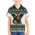 South Africa Christmas Rugby Hawaiian Shirt Springboks Mascot Mix African Pattern - Wonder Print Shop