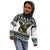 South Africa Christmas Rugby Kid Hoodie Springboks Mascot Mix African Pattern - Wonder Print Shop