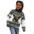 South Africa Christmas Rugby Kid Hoodie Springboks Mascot Mix African Pattern - Wonder Print Shop