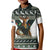 South Africa Christmas Rugby Kid Polo Shirt Springboks Mascot Mix African Pattern - Wonder Print Shop