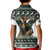 South Africa Christmas Rugby Kid Polo Shirt Springboks Mascot Mix African Pattern - Wonder Print Shop