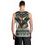 South Africa Christmas Rugby Men Tank Top Springboks Mascot Mix African Pattern - Wonder Print Shop