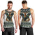 South Africa Christmas Rugby Men Tank Top Springboks Mascot Mix African Pattern - Wonder Print Shop