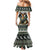 South Africa Christmas Rugby Mermaid Dress Springboks Mascot Mix African Pattern - Wonder Print Shop