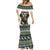 South Africa Christmas Rugby Mermaid Dress Springboks Mascot Mix African Pattern - Wonder Print Shop