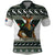 South Africa Christmas Rugby Polo Shirt Springboks Mascot Mix African Pattern - Wonder Print Shop