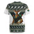 South Africa Christmas Rugby Rugby Jersey Springboks Mascot Mix African Pattern - Wonder Print Shop