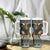 South Africa Christmas Rugby Tumbler With Handle Springboks Mascot Mix African Pattern