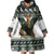 South Africa Christmas Rugby Wearable Blanket Hoodie Springboks Mascot Mix African Pattern