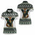 South Africa Christmas Rugby Women Polo Shirt Springboks Mascot Mix African Pattern